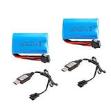 6.4v 800mAh Lipo Battery SM-4P Plug + Charger for 18628 18629 18428 18429 RC Car