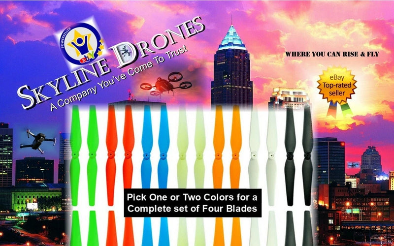 Vivitar Sky View Drone Propeller Set OF 4 Props - CHOICE OF COLORS SALE