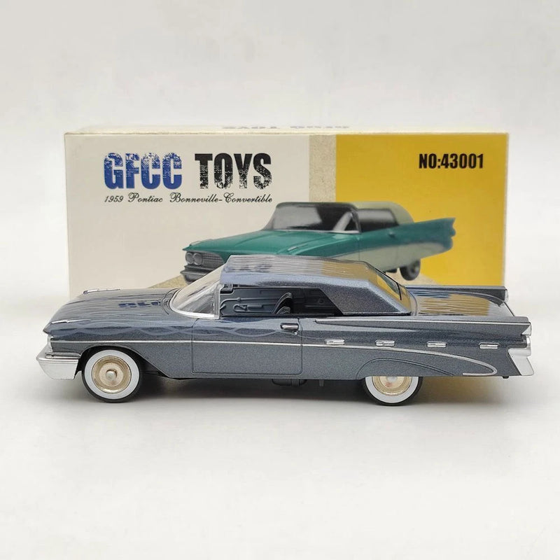GFCC 1/43 Scale Pontiac Bonneville-Convertible 1959 Diecast Car Toy NIB DarkBlue