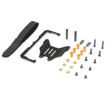 RC high-mount battery holder kit with carbon plate, strap, screws, spacers, and nuts