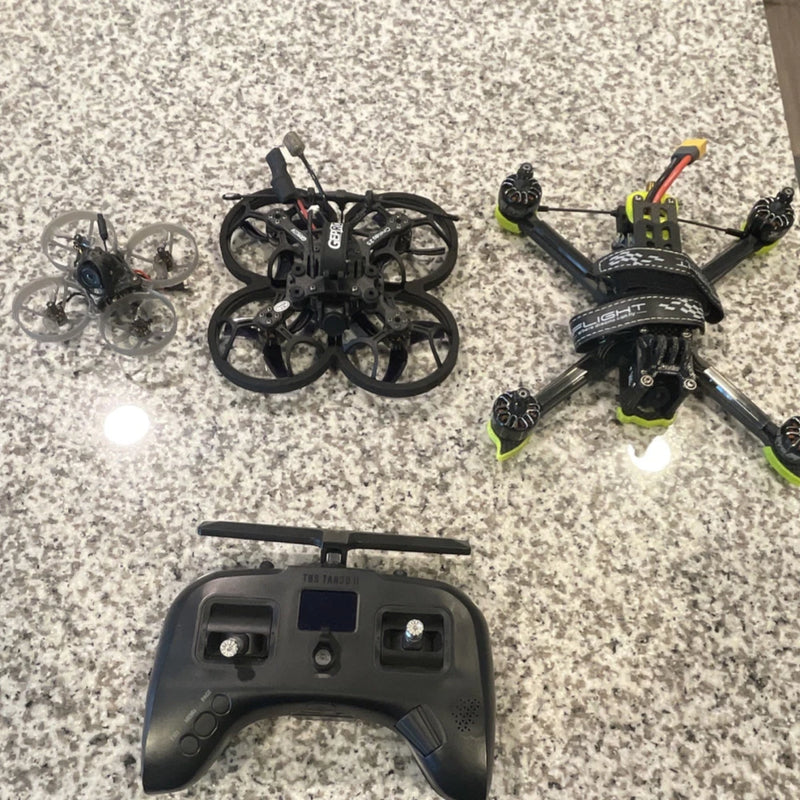 TBS Tango II FPV Transmitter Controller w/ Micro Quadcopter Lot (3 Drones)