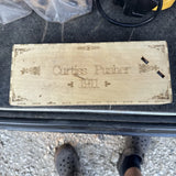 Beige ornate label with 'Curtiss Pusher 1911 &'