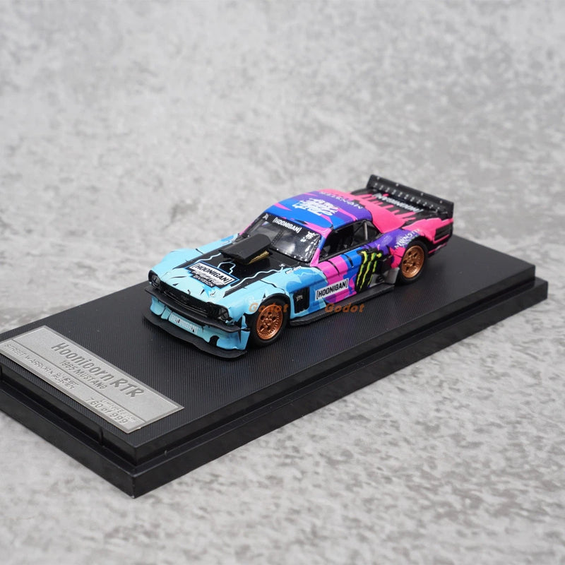 1/64 Hoonigan RTR Mustang Diecast Model Car - Alloy Body with Livery Collectible