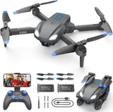 Drone for Kids with 1080P HD Camera - S350 Foldable Mini Drones Toys Black