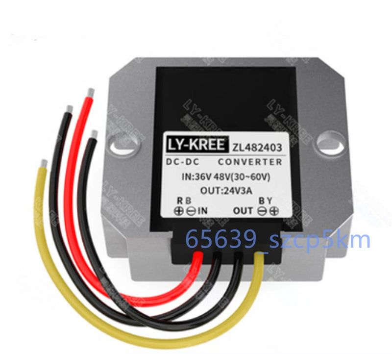 Waterproof Buck Converter Step Down Module Power Supply 36/48V to 24V 3A 72W