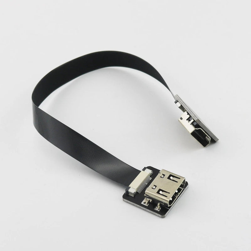 FPV HDMI Type A Female to HDMI Female HDTV FPC Cable for Aerial Photography 20cm