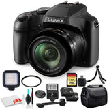 Panasonic Lumix DC-FZ80 Digital Camera (DC-FZ80K) - Bundle - With 256GB Memory