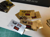 6ct-1932 Hubley Chevrolet 862/865/869 Model Car Dash Panel Decal Sets.