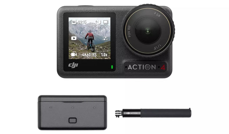 DJI Osmo Action 4 Adventure Combo 4K/120fps 1/1.3" Sensor 3-Battery Kit