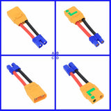 XT90S XT90-S Anti Spark to EC3 12AWG 2inchs Cable Adapter For RC LiPo Battery