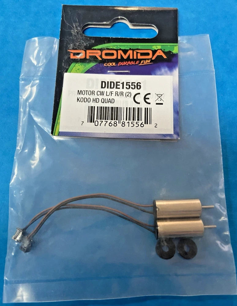 Dromida quad motor with attached wires and connector ends