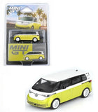 Mini GT Volkswagen ID.Buzz Candy White Pomelo Yellow 1:64 Model Car MGT01110-1A