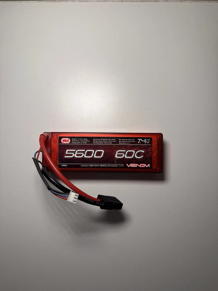 Venom 60C 5600mAh 7.4V Sport Power LiPo ROAR with UNI Plug 15061 Battery
