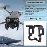 Black plastic PTZ protective cover for DJI Mini 5 Pro drone with mounting frame