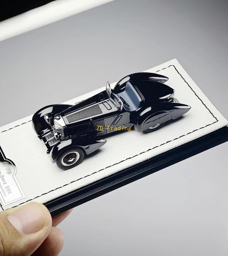 ZD GFCC 1:64 HEC Black 1930 SSK Classic Vintage Model Diecast Metal Car BN