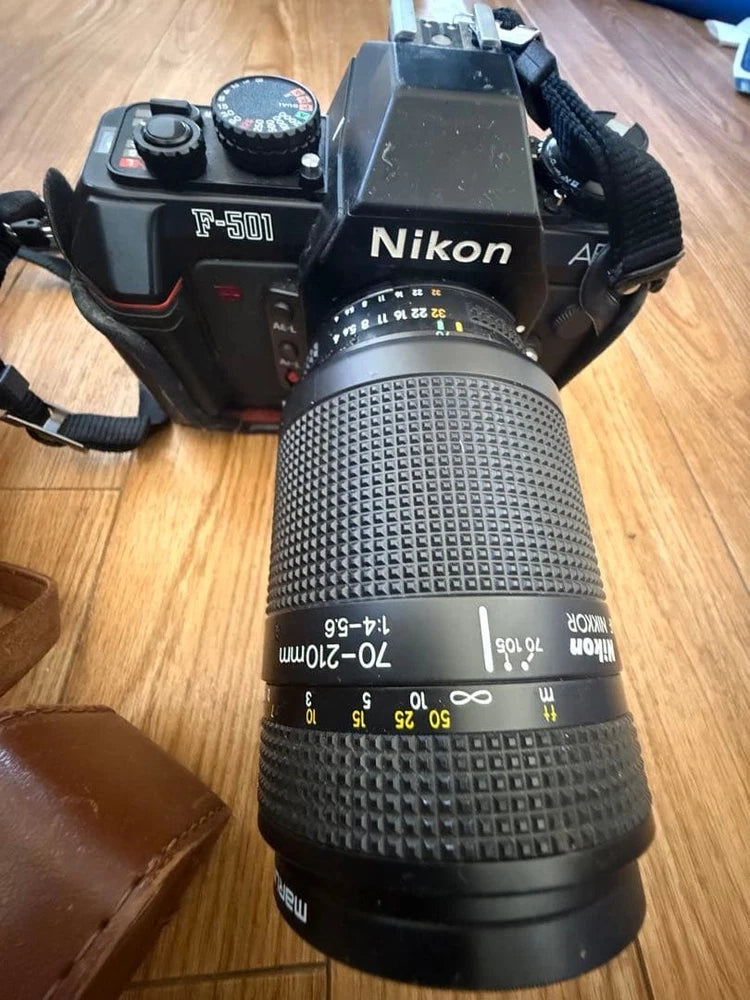 Nikon F-501 SLR Camera with 70-210mm lens