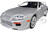 1995 TOYOTA SUPRA SILVER 1/24 DIECAST MODEL CAR BY JADA 37492