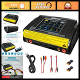 Dual Channel Touchscreen Lipo Battery Charger 200W AC/400W DC, 12A¡Á2 Fast Charge Battery