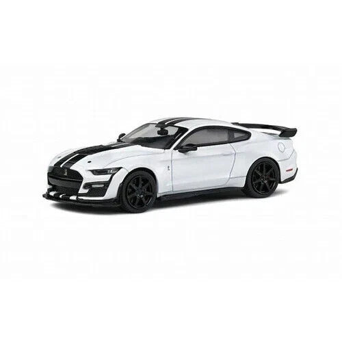1/43 Ford Mustang Shelby GT500 White Black 2020 Diecast Model By Solido S4311503