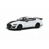 1/43 Ford Mustang Shelby GT500 White Black 2020 Diecast Model By Solido S4311503