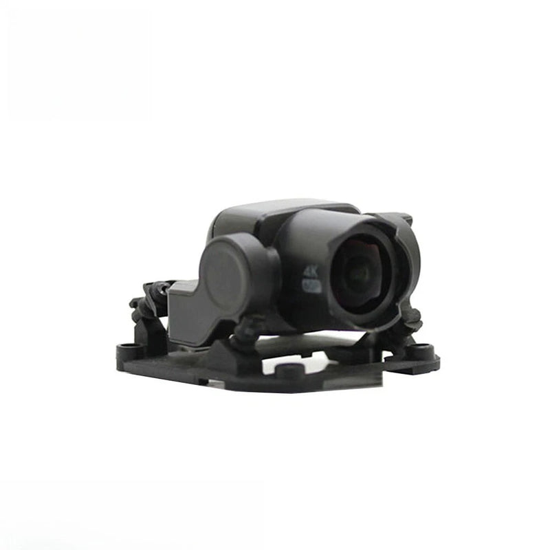 FPV gimbal camera mounting bracket with shock-absorbing base and lens module