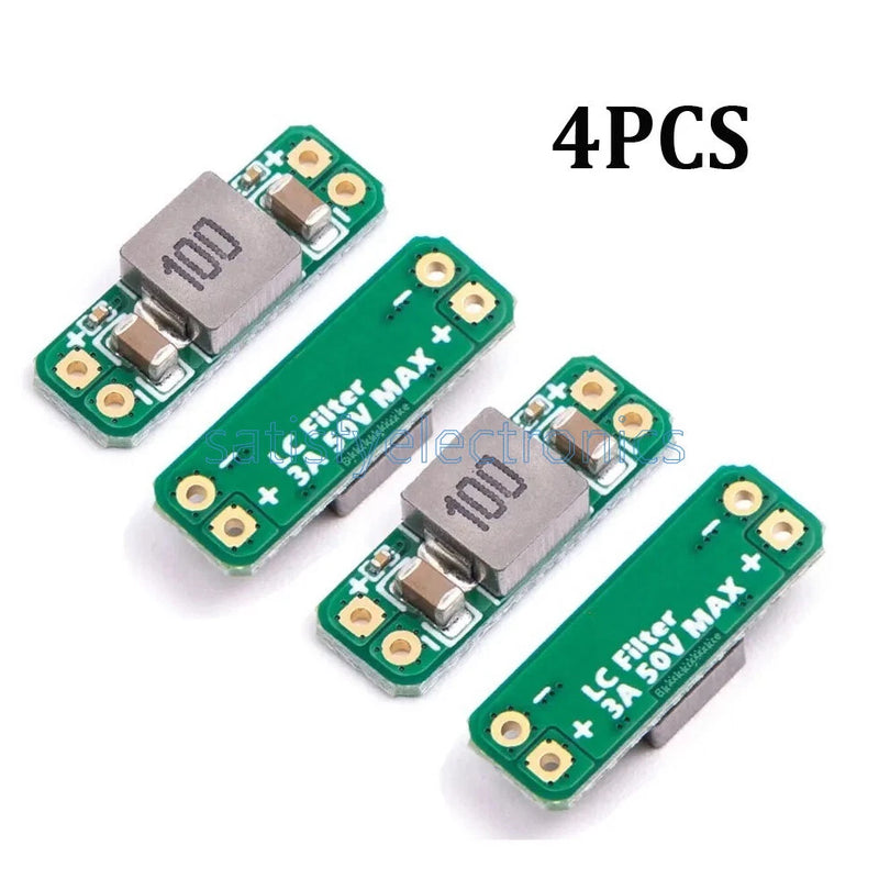 4PCS  LC Filter Module 3A 5-30V Built-in Reverse Polarity Protection for RC FPV Converter