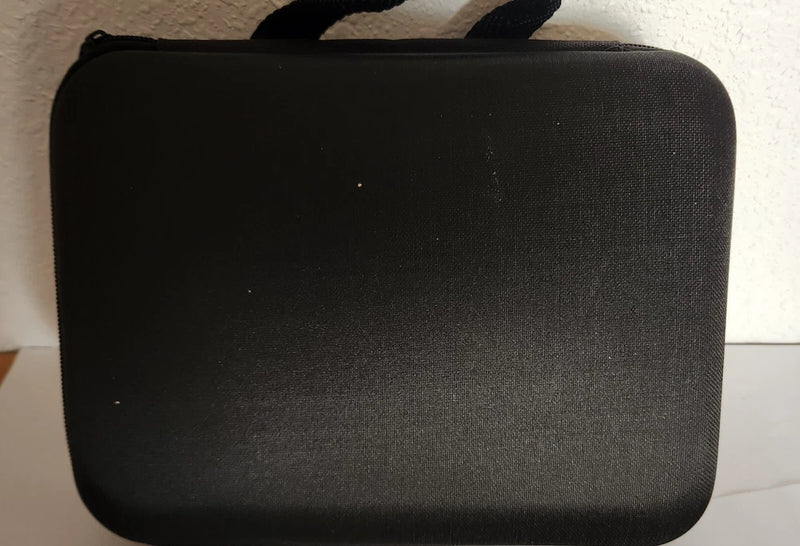 Hard-shell mini drone case, black zip carry case