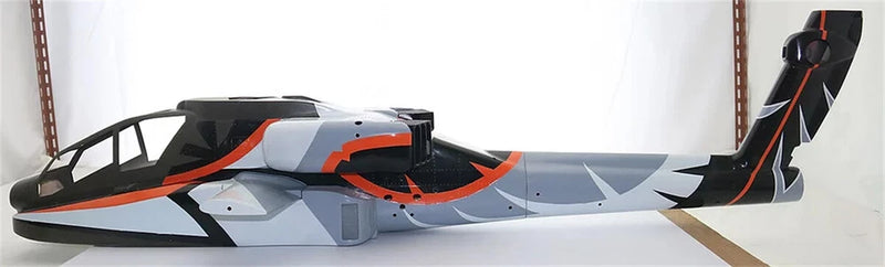 700 AH-64 ARF Netherlands RC Helicopter Fuselage 700 Size Dutch Military SM2.0