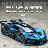 1:32 Bugatti Bolide Diecast Model Alloy Sports Car Light Sound Toy Collectible