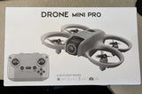 Drone Mini Pro Ready to Fly Drone w/ Remote Control, 10 min, 100 ft,  0.1 kg