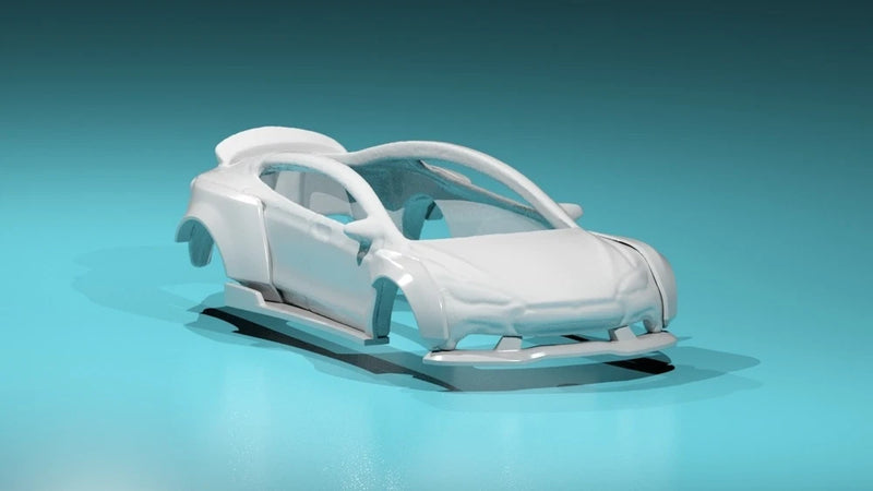 Pandem Style Wide Body Kit for Hot Wheels Tesla Model S - Resin - 3D Printed