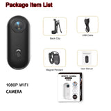 Black outdoor sports action camera with front lens and power button