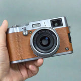Fujifilm X100T 24.3 MP APS-C Digital Camera w/23mm f2 Lens Brown TESTED
