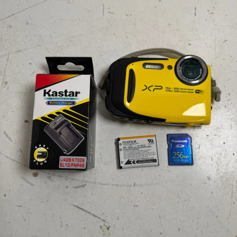 Fujifilm FinePix XP80 Yellow 5x Optical Zoom Waterproof Compact Digital Camera