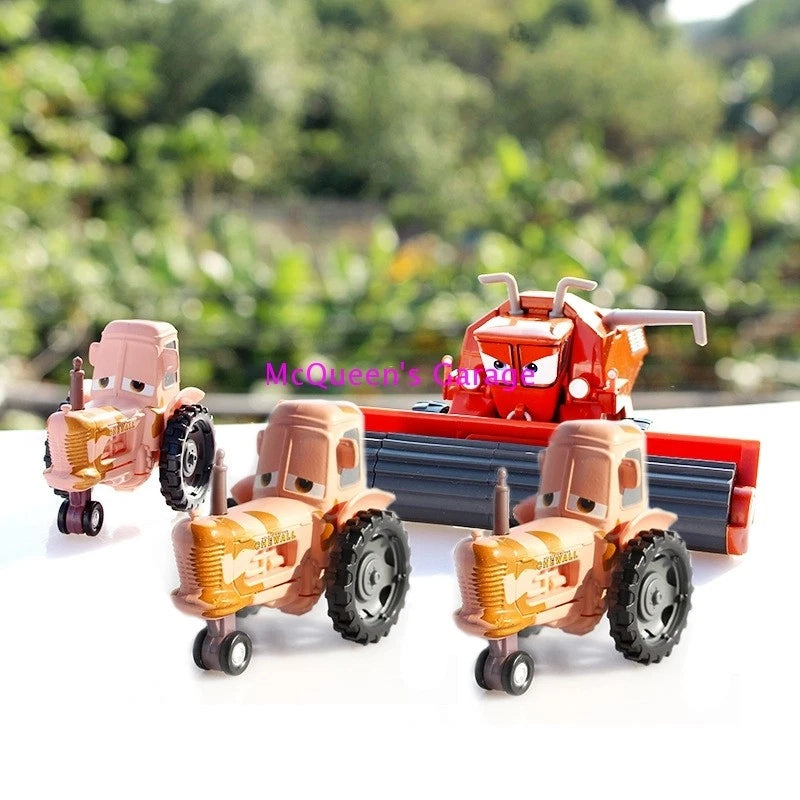 Disney Pixar Cars Orange Green Frank Harvester Cow Tractor Alloy Toy Model Gifts