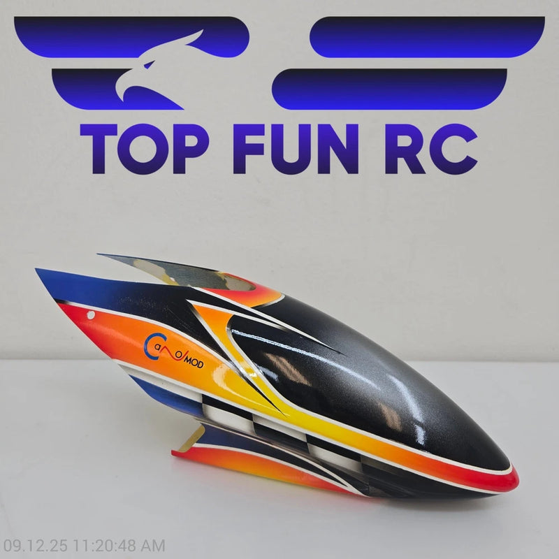 CANOMOD AIRBRUSH CUSTOMS RC HELICOPTER CANOPY FOR 500 SIZE HELICOPTERS