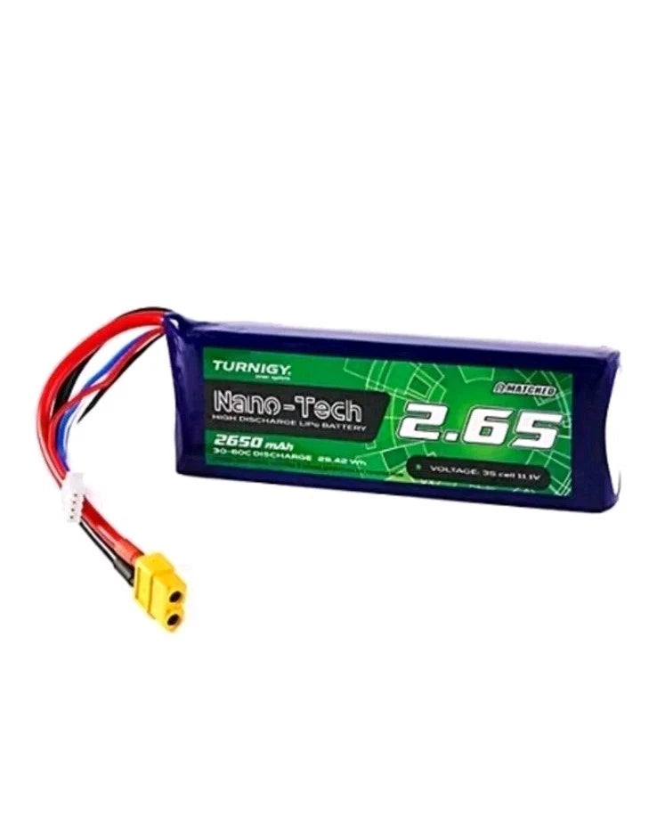 Turnigy Nano-Tech LiPo battery pack, 2650mAh 3S, XT60 connector
