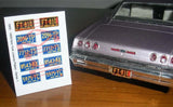 1965 - 1969 NEW YORK miniature PLATES for 1/25 scale MODEL CARS¡ªPLEASE READ DESC