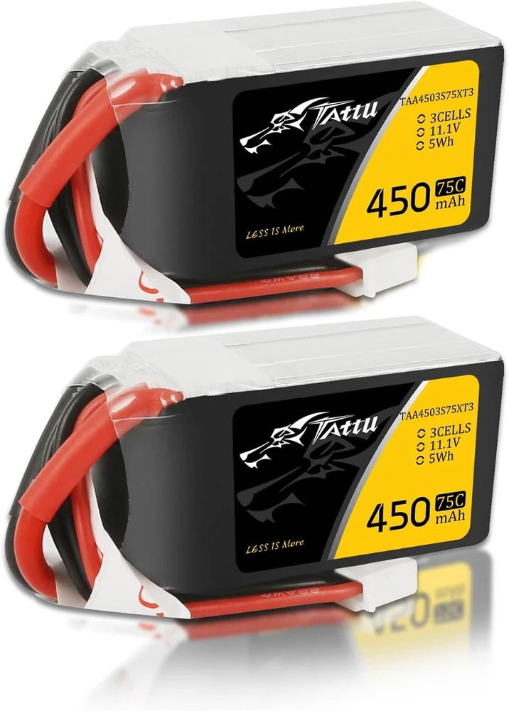 11.1V 3S 450mAh 75C LiPo Battery Pack with XT30 Plug 2 Battery