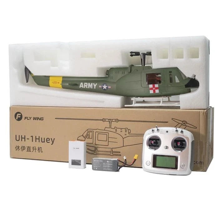 FlyWing UH1 V4 RC Helicopter GPS H1 Altitude Hold 4 Propeller 2 Battery US Stock