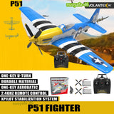 VOLANTEX WWII P51 4CH Fighter RC Airplanes 2.4G Remote  6-Axis Aerobatic Glider