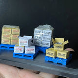 1/64 Diorama Car Garage Carton Models Repair Workshop Display Accessories Props