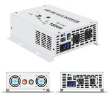 1500W Pure Sine Wave Power Inverter 24VDC to 120/220VAC Off-Grid Solar Truck Car
