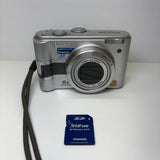 Panasonic LUMIX DMC-LZ3 5.0MP Digital Camera - Silver Tested Works W/ 512mb Card