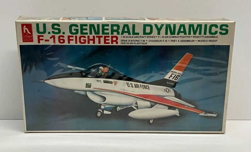 U.S. GENERAL DYNAMICS F-16 FIGHTER 1/48 Hobby Craft Model Kit #HC1510 (SEALED)