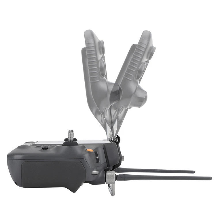 Remote controller sunshade hood cover with transparent shield and two side arms