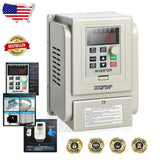 Durable 1.5KW 2HP VFD Single Phase Input 3 Phase Output Motor Converter