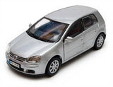 Welly Volkswagen Golf V Silver Metallic 1:34 1:39 Scales 4.5 Inch Diecast Model