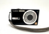 Black Panasonic Lumix DMC-FX7 5MP Digital Camera & Battery - PARTS OR REPAIR