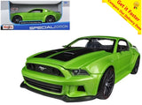 2014 Ford Mustang Street Racer Metallic Light Green 1:24 Model Car by Maisto